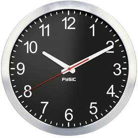 Nástěnné hodiny Fysic FK105 černé/stříbrné