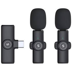 Mikrofon Soundeus Wireless Lavalier, USB-C (WIRLAVMIC-C) černý