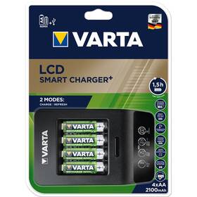 Nabíječka Varta LCD Smart Charger+ 4x AA 2100mAh (57684101441)