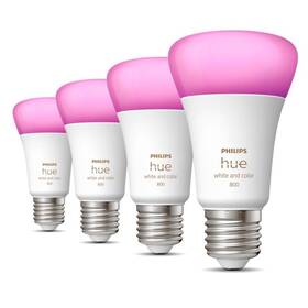Chytrá žárovka Philips Bluetooth, 6,5W, E27, White and Color Ambiance, 4ks 
