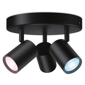 Bodové svítidlo WiZ IMAGEO Spots 3x5W RD, RGB (929003211001) černé