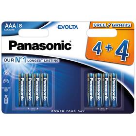 Baterie alkalická Panasonic Evolta AAA, LR03, blistr 4+4ks (LR03EGE/8BW 4+4F)