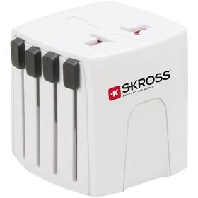 Cestovní adaptér SKROSS pro 150 zemí MUV Micro, 2.5A max. bílá barva
