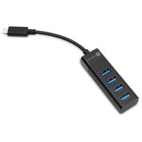 USB Hub Connect IT USB-C, 4 porty USB 3.0 (CHU-6050-BK) černý