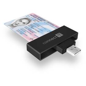 Čtečka eObčanek Connect IT CFF-3000-BK černá barva
