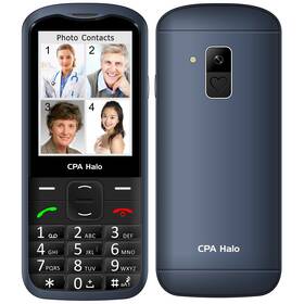 Mobilní telefon CPA Halo 28 Senior s nabíjecím stojánkem (CPA HALO 28 BLUE) modrý - zánovní - 12 měsíců záruka