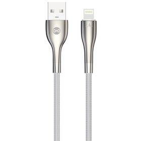 Kabel Forever Sleek USB/Lightning, 2,4 A, 1 m (GSM171006) bílý