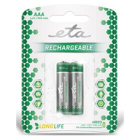 Baterie nabíjecí ETA AAA, HR03, 950mAh, Ni-MH, blistr 2ks (R03CHARGE9502)