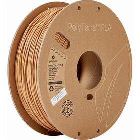 Tisková struna Polymaker PolyTerra PLA, 1,75 mm, 1 kg - Wood Brown (PM70976)