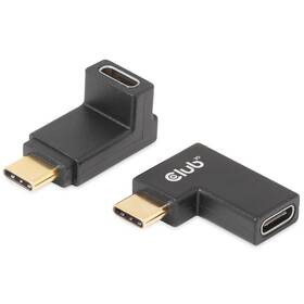 Redukce Club3D USB-C/USB-C, PD 240W, lomená, 2ks (CAC-1528) černá