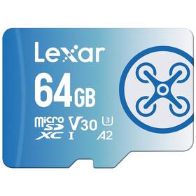 Paměťová karta Lexar FLY 1066x microSDXC 64GB UHS-I, (160R/60W) C10 A2 V30 U3 (LMSFLYX064G-BNNNG)