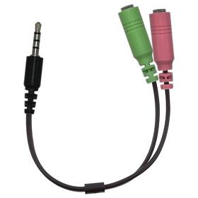 Redukce Genius ACC-100, 3,5 mm Jack/ 2x zásuvka 3,5 mm Jack černá barva
