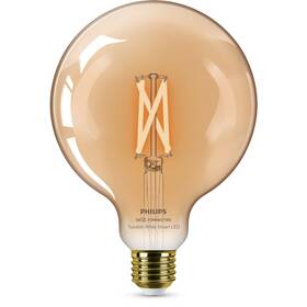 Chytrá žárovka Philips Smart LED 7W, E27, jantarové sklo, Tunable White (8719514372122)