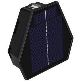 Nástěnné svítidlo IMMAX WALL-2, solární, se světelným čidlem, 2 W (08488L) černé