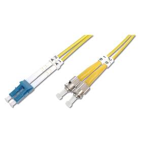Kabel Digitus Optic Patch, LC / ST, Singlemode, OS2, 09/125 µ, 5m (DK-2931-05) žlutý