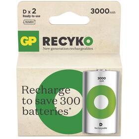 Baterie nabíjecí GP ReCyko 3000 D (HR20), 2 ks (B2543)