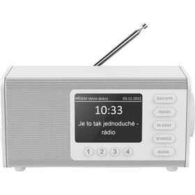 Radiopřijímač s DAB+ Hama DR1000 bílý