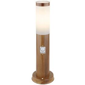 Venkovní svítidlo GLOBO Boston, 45 cm, pohybový senzor (9007371426126) dřevo
