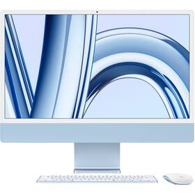 Počítač All In One Apple iMac 24" M3 8-CPU 8-GPU, 256GB - Blue CZ (MQRC3CZ/A)