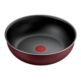 Pánev WOK Tefal L7247702, 26 cm vínová barva
