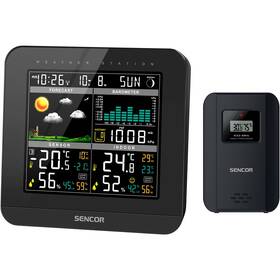 Meteorologická stanice Sencor SWS 5800 černá barva
