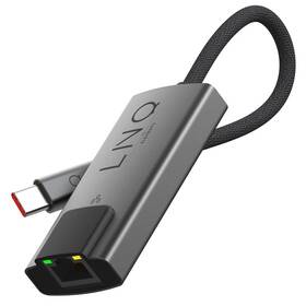 Redukce Linq byELEMENTS USB-C/RJ45, 2.5Gbe šedý - zánovní - 12 měsíců záruka