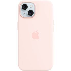 Kryt na mobil Apple Silicone Case s MagSafe pro iPhone 15 - světle růžový (MT0U3ZM/A)