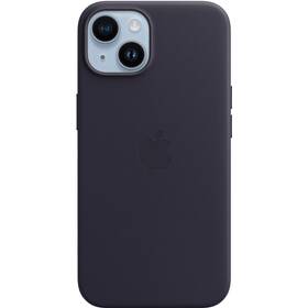 Apple Leather Case s MagSafe pro iPhone 14 - inkoustově fialový