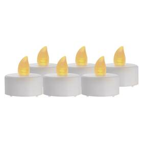 LED dekorace EMOS čajová svíčka bílá, CR2032, vnitřní, vintage, 6 ks (DCCV11)