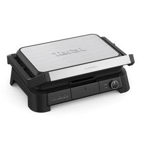 Gril Tefal GC520DE0 Supergrill 3in1 XL stříbrná barva
