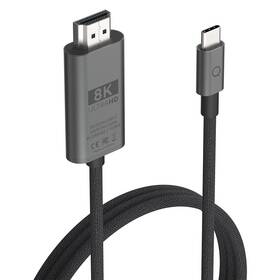 Kabel Linq byELEMENTS USB-C/HDMI, 8K/60Hz PRO, 2m černý - zánovní - 12 měsíců záruka