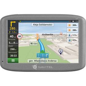 Navigační systém GPS NAVITEL E501 Lifetime šedá barva
