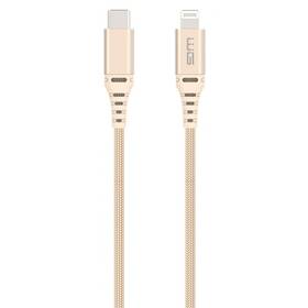 Kabel WG USB-C/Lightning, MFi, 1m (8107) zlatý