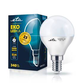Žárovka LED ETA EKO LEDka mini globe 4W, E14, teplá bílá (ETAP45W4WW01)
