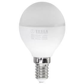 Žárovka LED Tesla miniglobe klasik E14, 8W, denní bílá (MG140840-7)