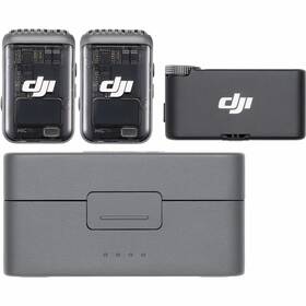 Mikrofon DJI Mic 2 (2 TX + 1 RX + Charging Case) černá barva
