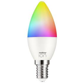 Chytrá žárovka Niceboy ION SmartBulb RGB E14, 6W (SC-E14)