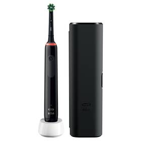 Zubní kartáček Oral-B PRO 3 3500 Cross Action Black + cestovní pouzdro