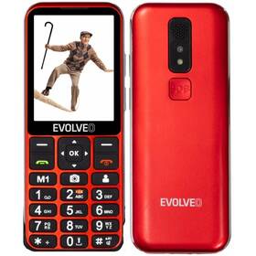 Mobilní telefon Evolveo EasyPhone LT pro seniory (EP-880-LTR) červený