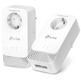 Síťový rozvod LAN po 230V TP-Link PG2400P KIT bílá barva
