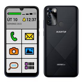 Mobilní telefon Aligator S6550 Senior (AS6550SENBK) černý