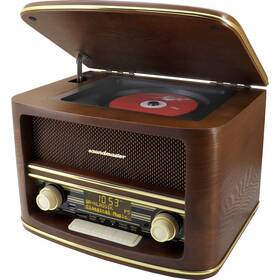 Radiopřijímač DAB+/CD Soundmaster NR961 hnědá barva
