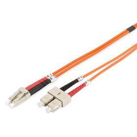 Kabel Digitus Optic Patch, LC / SC, Multimode, OM2, 50/125 µ, 2m (DK-2532-02) oranžový
