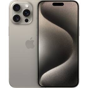 Mobilní telefon Apple iPhone 15 Pro Max 256GB Natural Titanium (MU793SX/A) - rozbaleno - 24 měsíců záruka