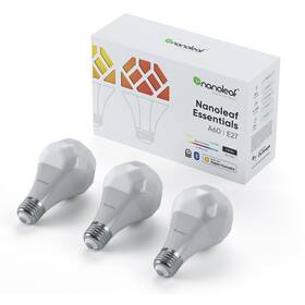 Chytrá žárovka Nanoleaf Essentials Smart A19 Bulb, E27 3 Pack (NL45-0800WT240E27-3P)