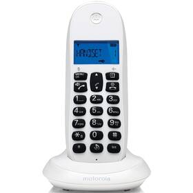 Domácí telefon Motorola C1001CB+ bílý - rozbaleno - 24 měsíců záruka