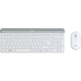 Klávesnice s myší Logitech MK470 Slim, US bílá barva
