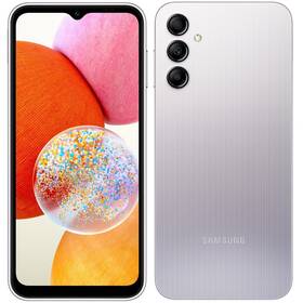 Mobilní telefon Samsung Galaxy A14 4 GB / 64 GB (SM-A145RZSUEUE) stříbrný - s kosmetickou vadou - 12 měsíců záruka