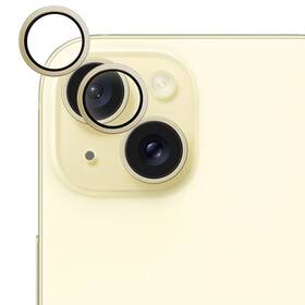 Tvrzené sklo Epico Aluminium Lens Protector na Apple iPhone 15/15 Plus (81112152400001) žluté