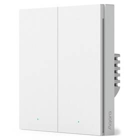 Vypínač Aqara Smart Wall Switch H1 EU (No Neutral, Double Rocker) (WS-EUK02) bílý